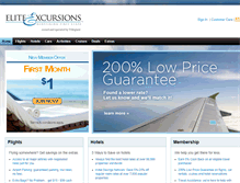 Tablet Screenshot of eliteexcursions.com